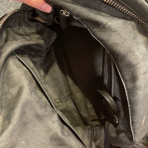 Michael Kors Black Pebble Leather Crossbody - Picture 4 of 6